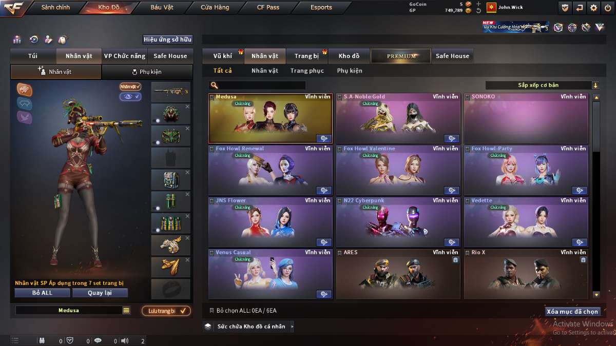 shop acc cf uy tin gia re